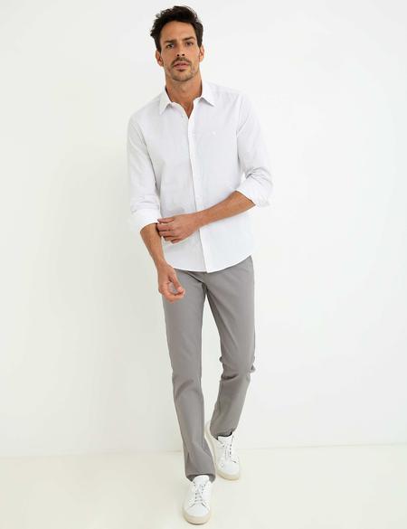 Gri Slim Fit Chino Pantolon - 50189835042