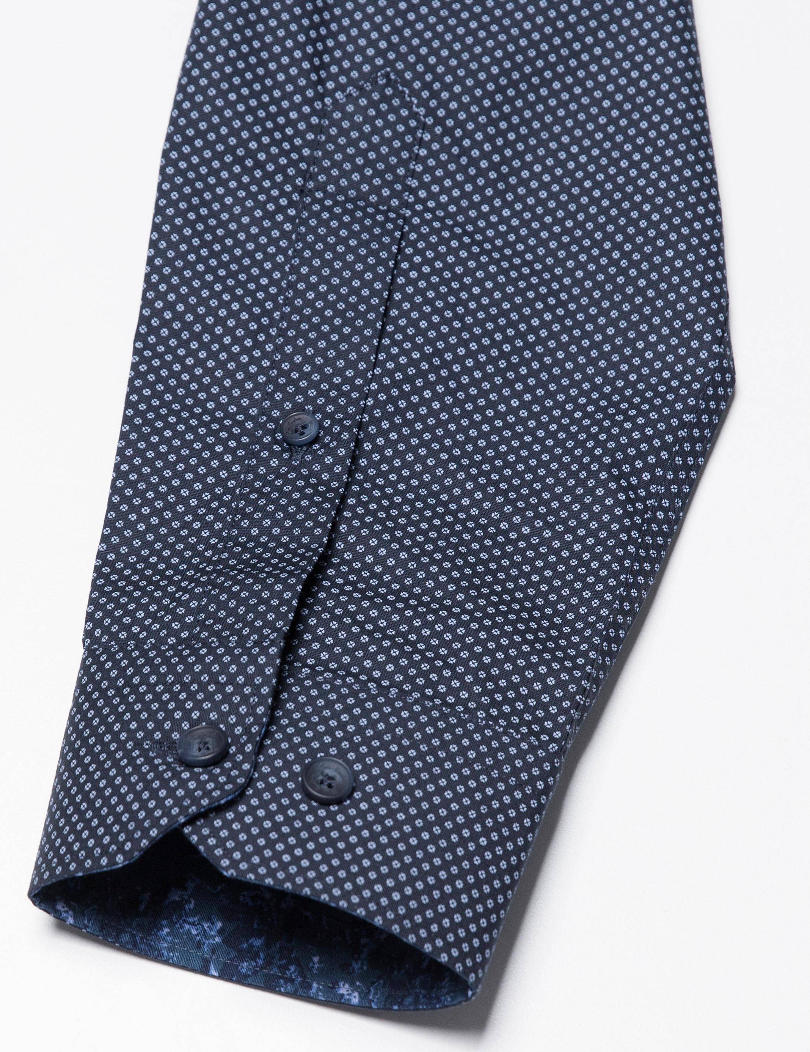 Slim Lacivert Gömlek