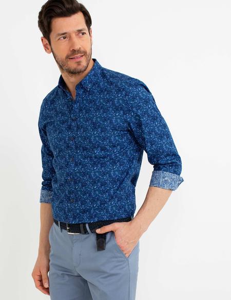 Slim Lacivert Gömlek - 50192227017