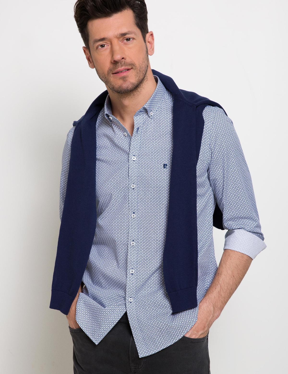 Slim Lacivert Gömlek