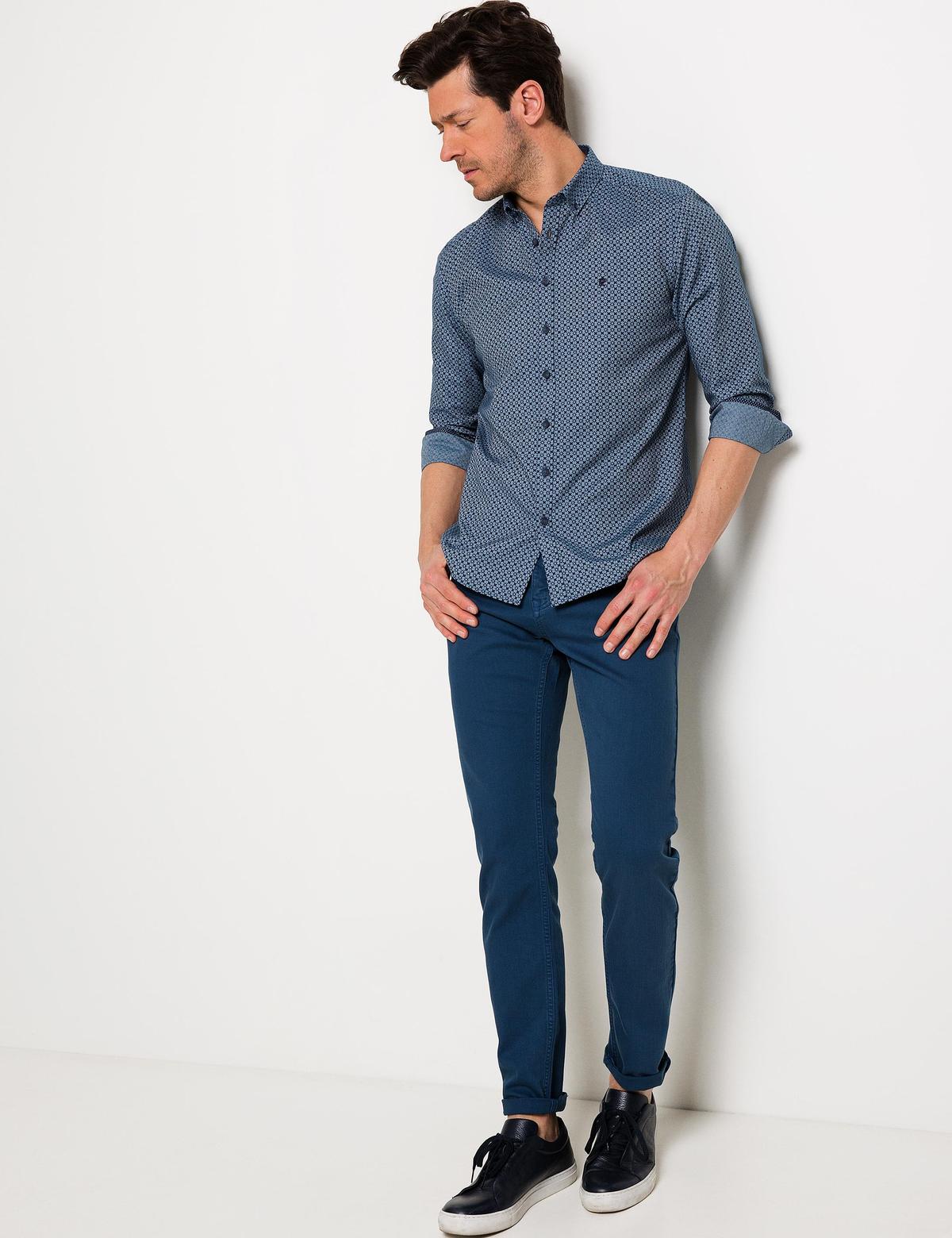 Slim Mavi Gömlek - 50192244010