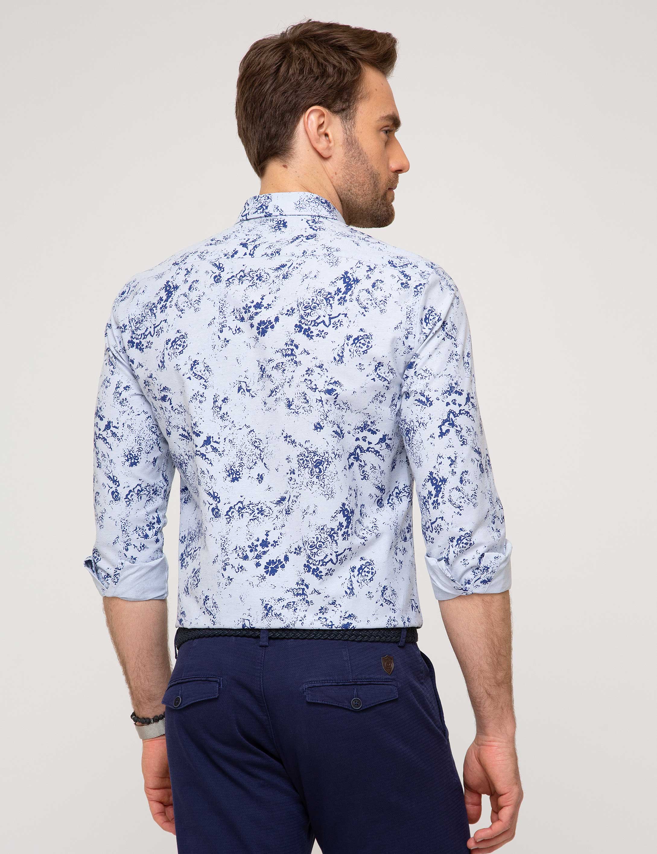 Slim Mavi Gömlek