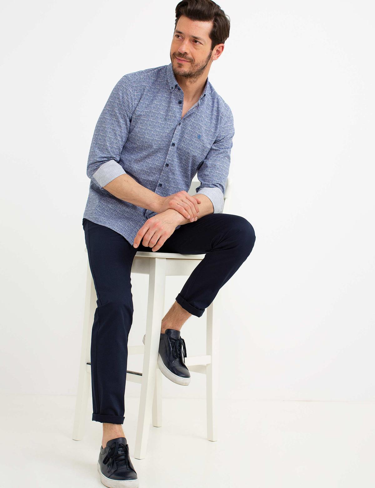 Slim Mavi Gömlek - 50192279035