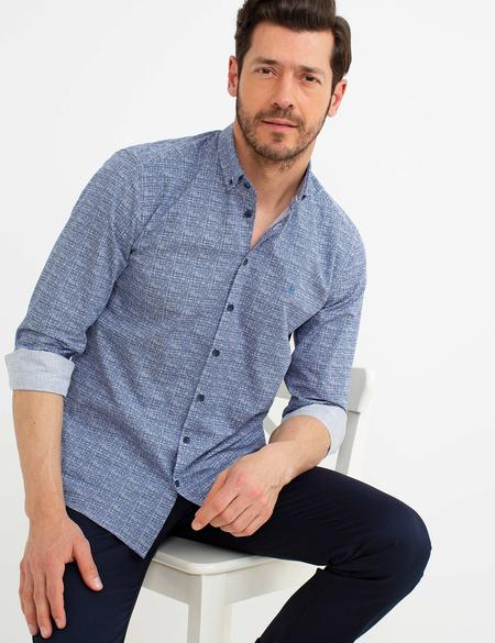 Slim Mavi Gömlek - 50192279035