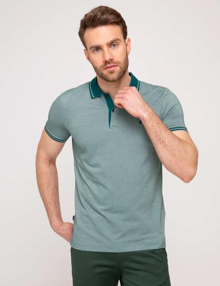 Koyu Yeşil Slim Fit Tişört - 50193744016