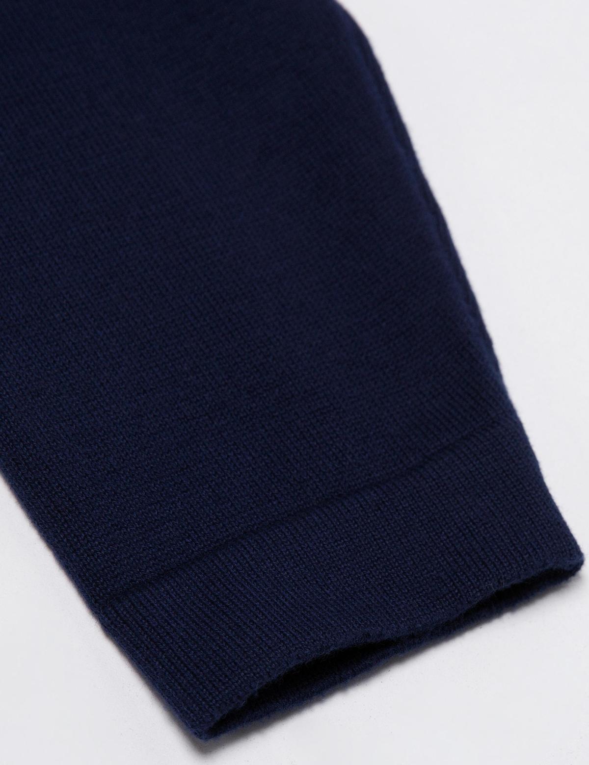 Lacivert Slim Fit Triko Kazak - 50193802001