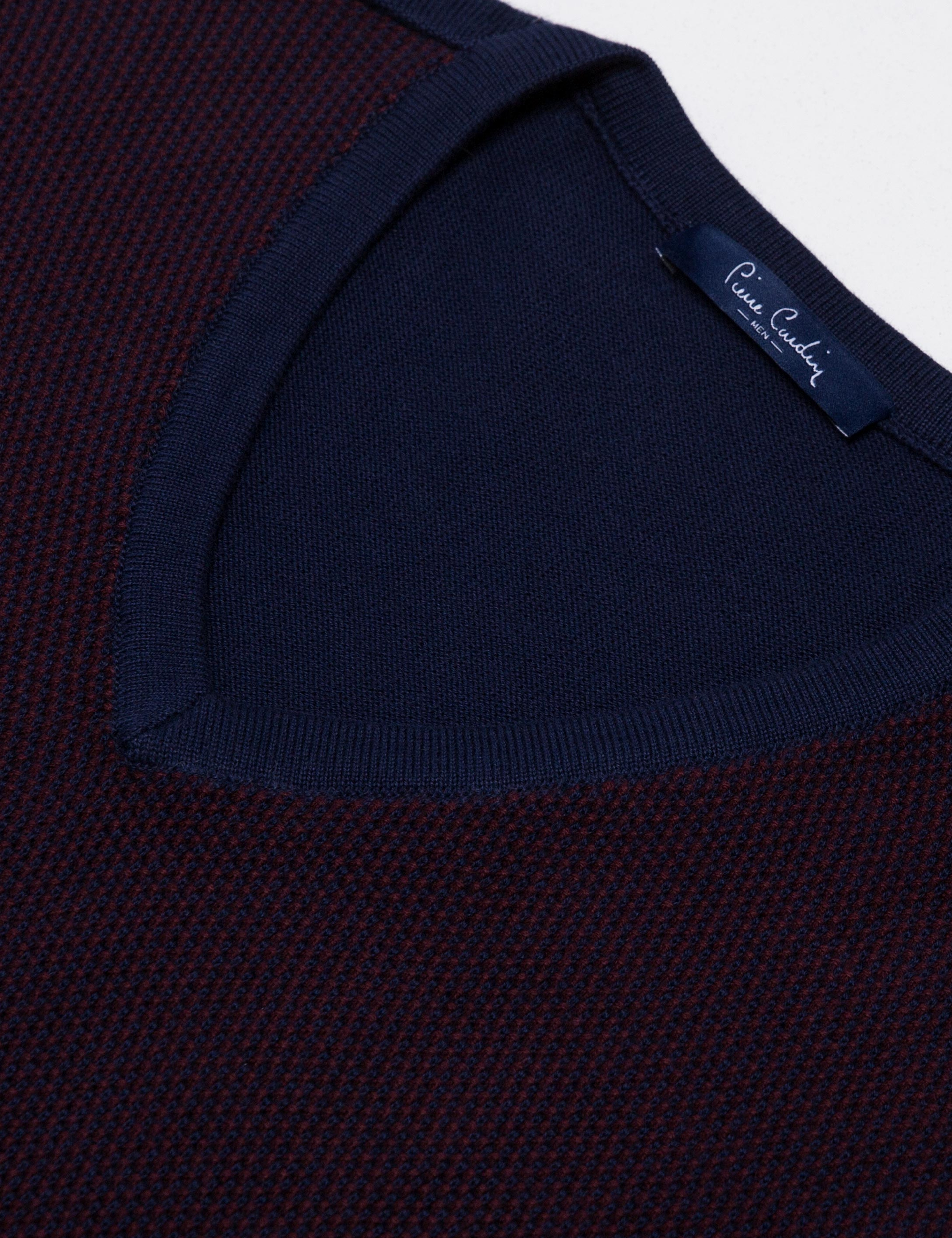 Lacivert Slim Fit Triko Kazak