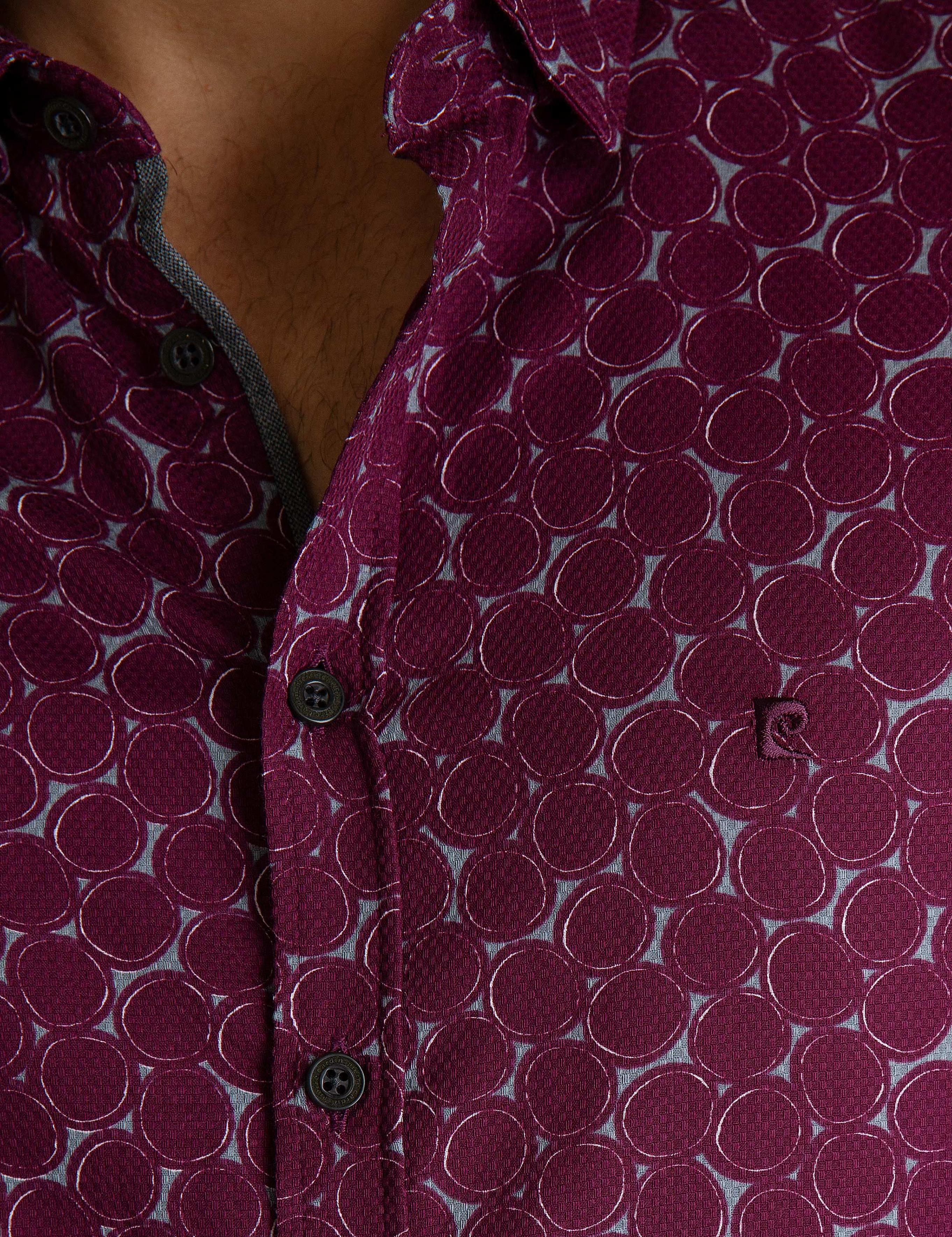 Bordo Slim Fit Gömlek