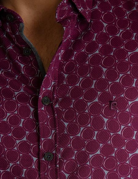 Bordo Slim Fit Gömlek - 50193853005