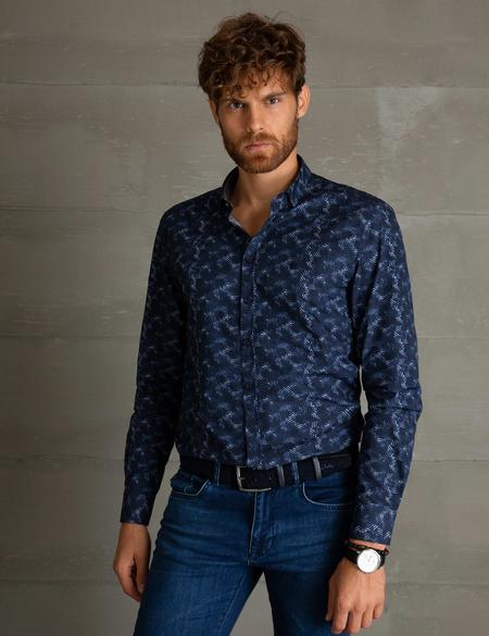 Lacivert Slim Fit Gömlek - 50193903010