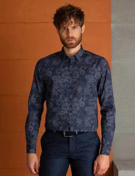 Lacivert Slim Fit Gömlek - 50193939015