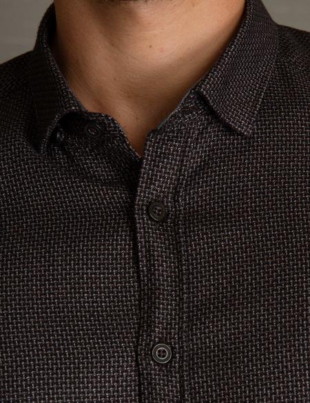 Kahverengi Slim Fit Gömlek - 50193991007