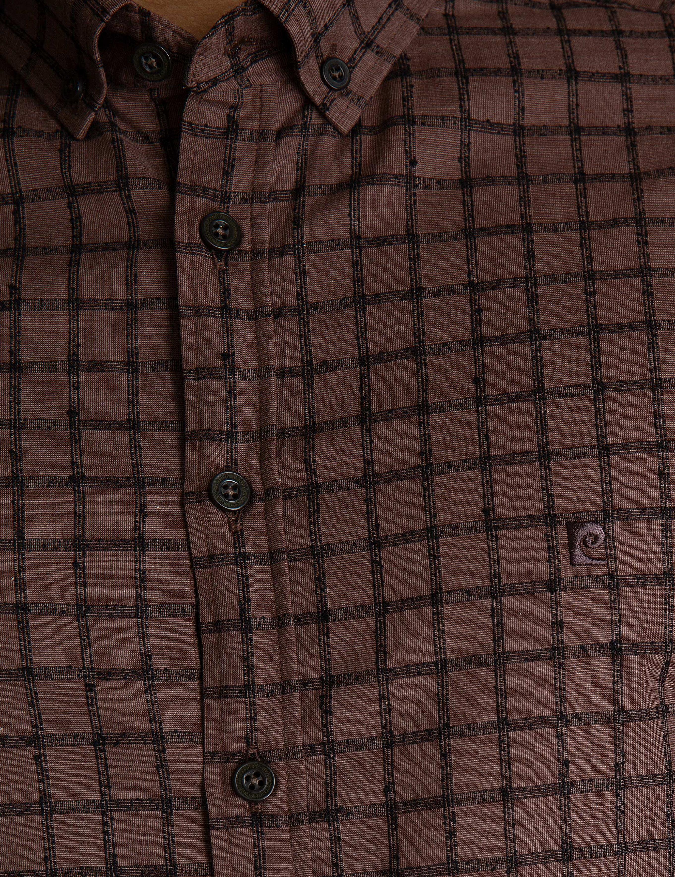 Kahverengi Slim Fit Gömlek