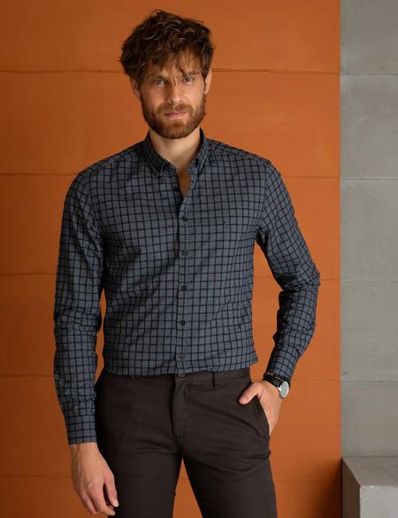 Slim Siyah Gömlek - 50194024015