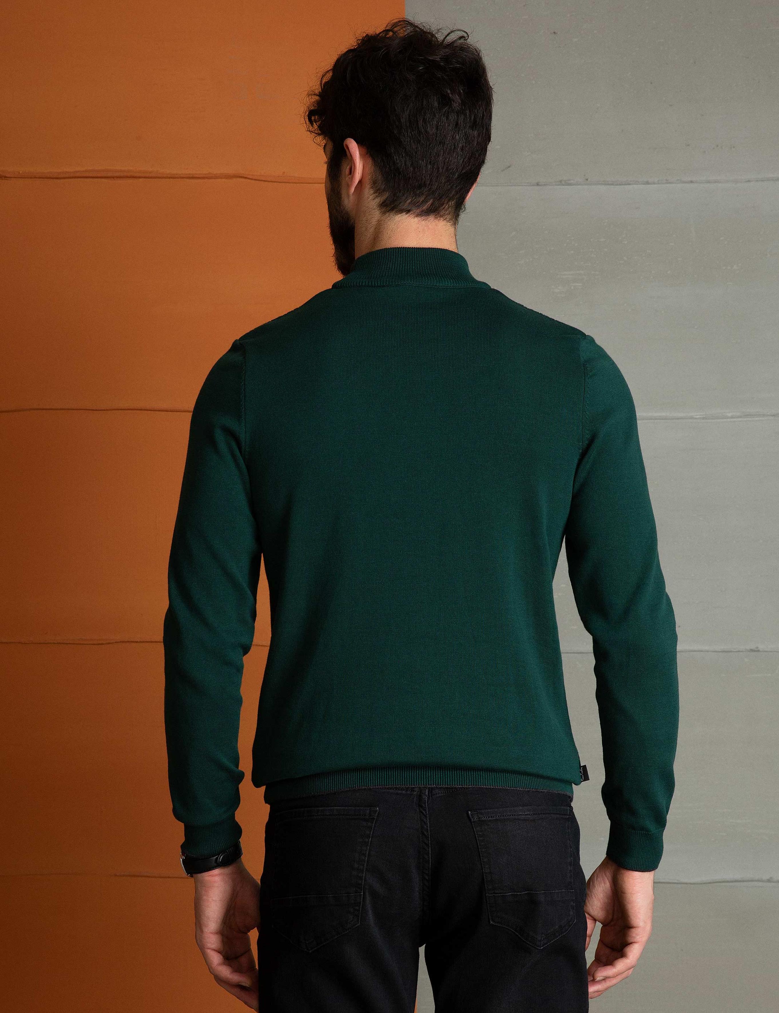 Yeşil Slim Fit Kazak