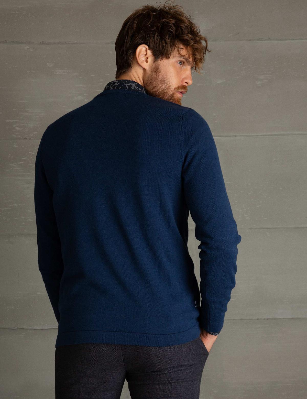 Lacivert Slim Fit Kazak - 50194107047