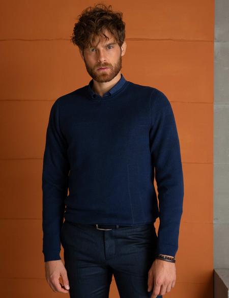 Lacivert Slim Fit Kazak - 50194127048