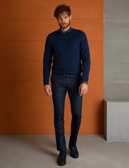 Lacivert Slim Fit Kazak - 50194127048