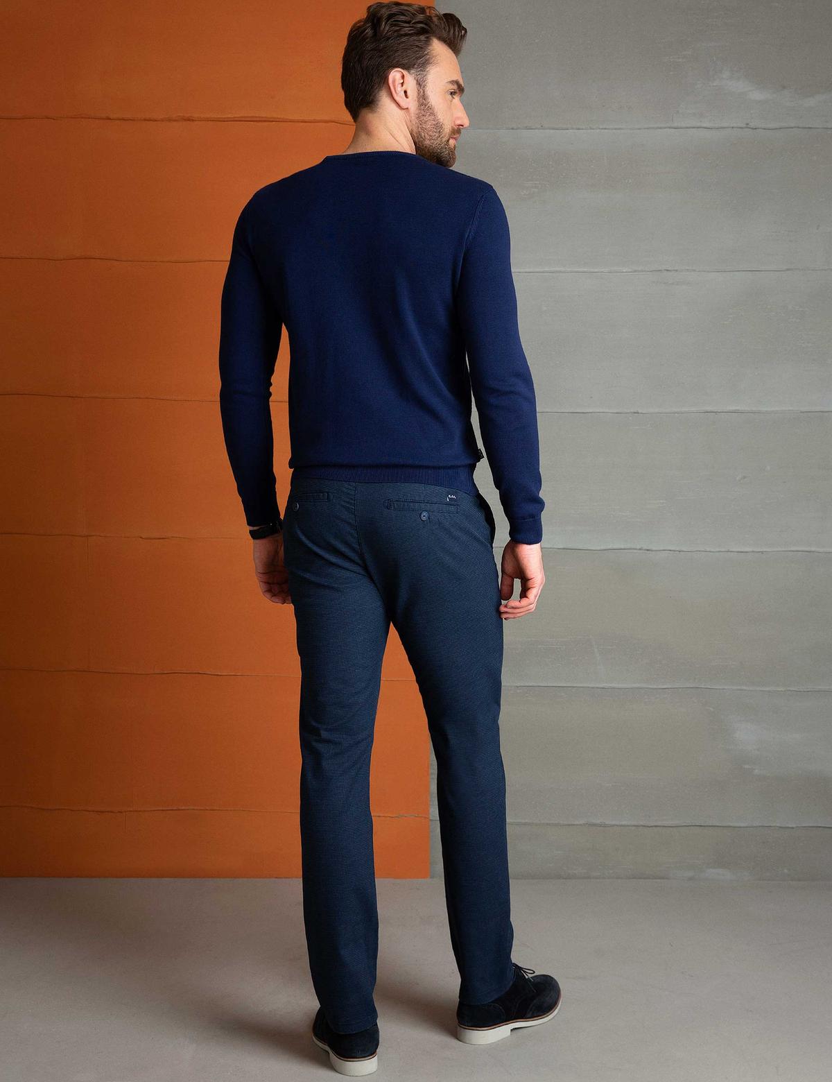 Lacivert Slim Fit Chino Pantolon - 50194140007