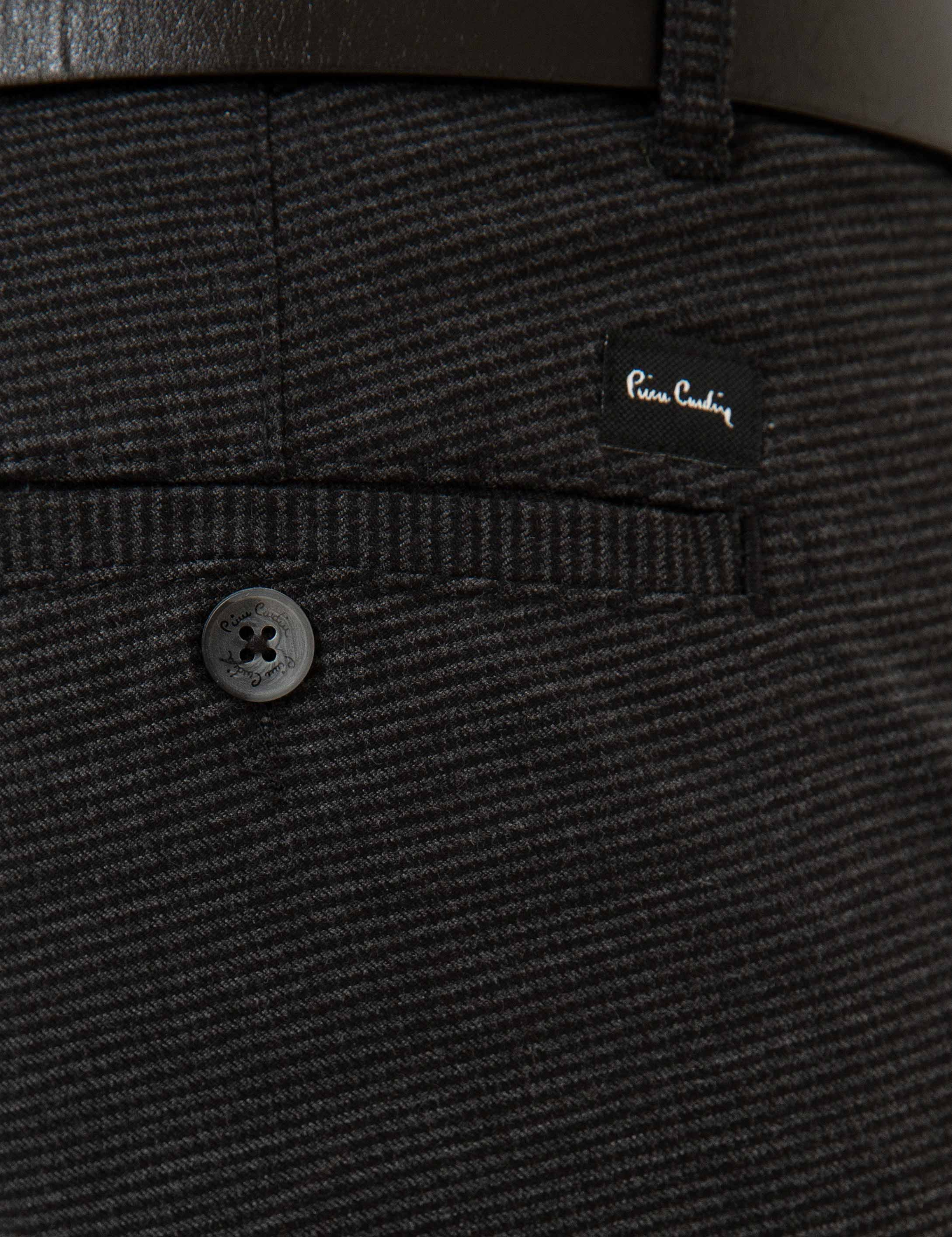 Antrasit Gri Slim Fit Chino Pantolon - Image 4