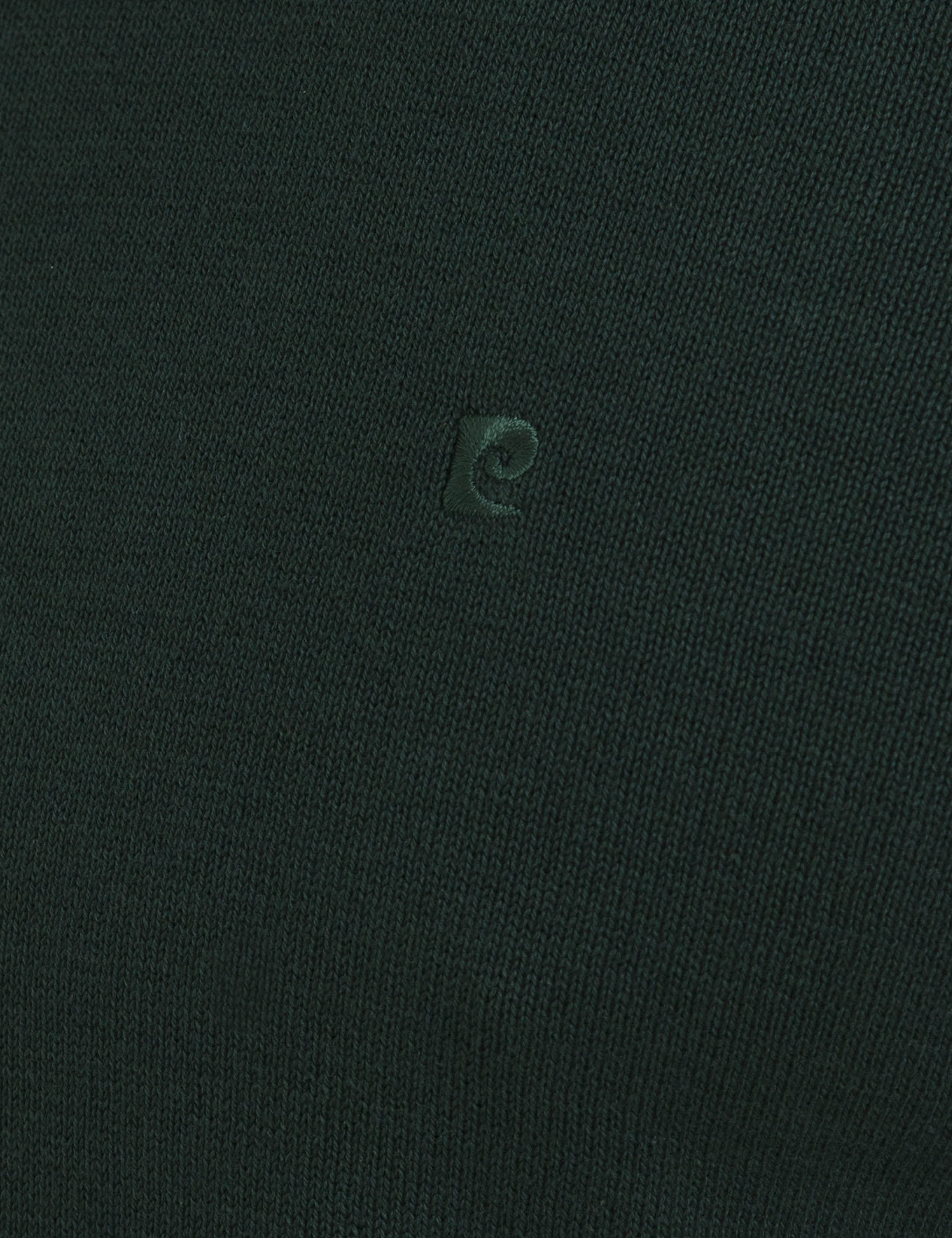 Yeşil Slim Fit Bisiklet Yaka Basic Triko Kazak