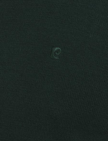 Yeşil Slim Fit Bisiklet Yaka Basic Triko Kazak - 50194202084