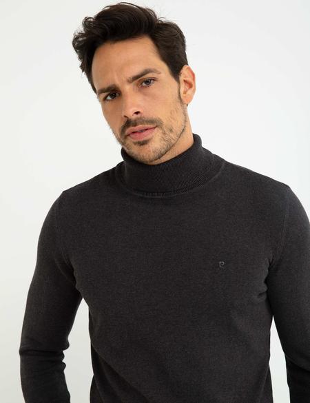 Antrasit Melanj Slim Fit Basic Kazak - 50194204063