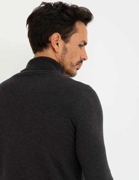 Antrasit Melanj Slim Fit Basic Kazak - 50194204063