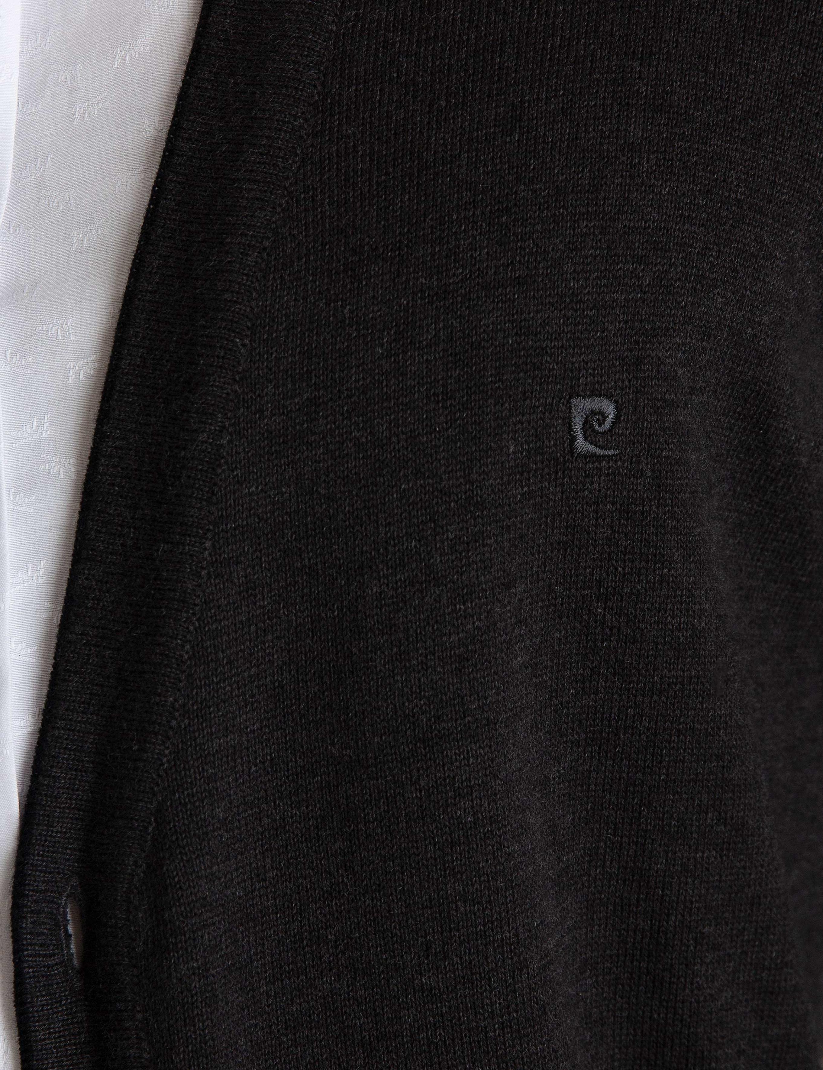 Antrasit Melanj Slim Fit Basic Triko Hırka