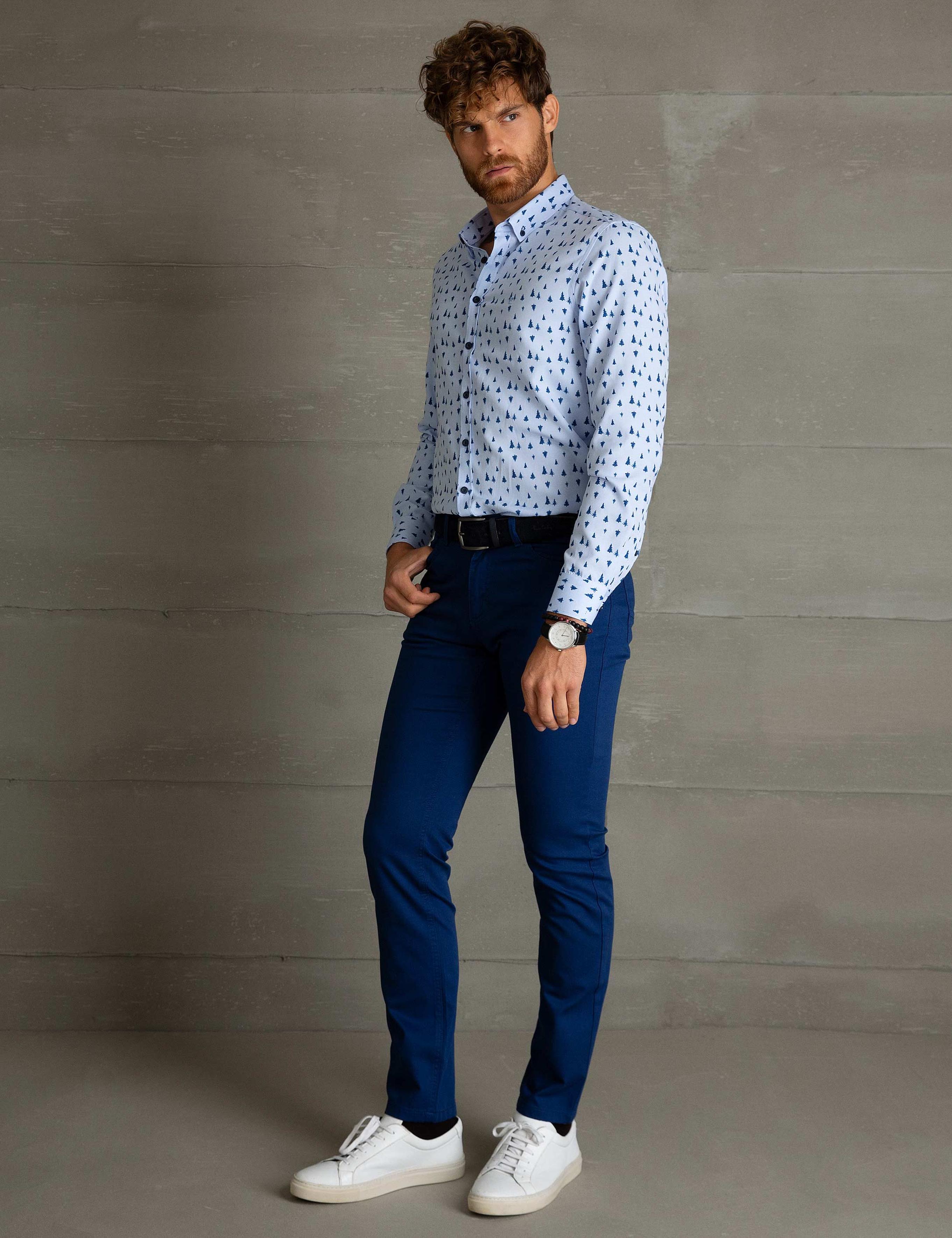 İndigo Slim Fit Chino Pantolon