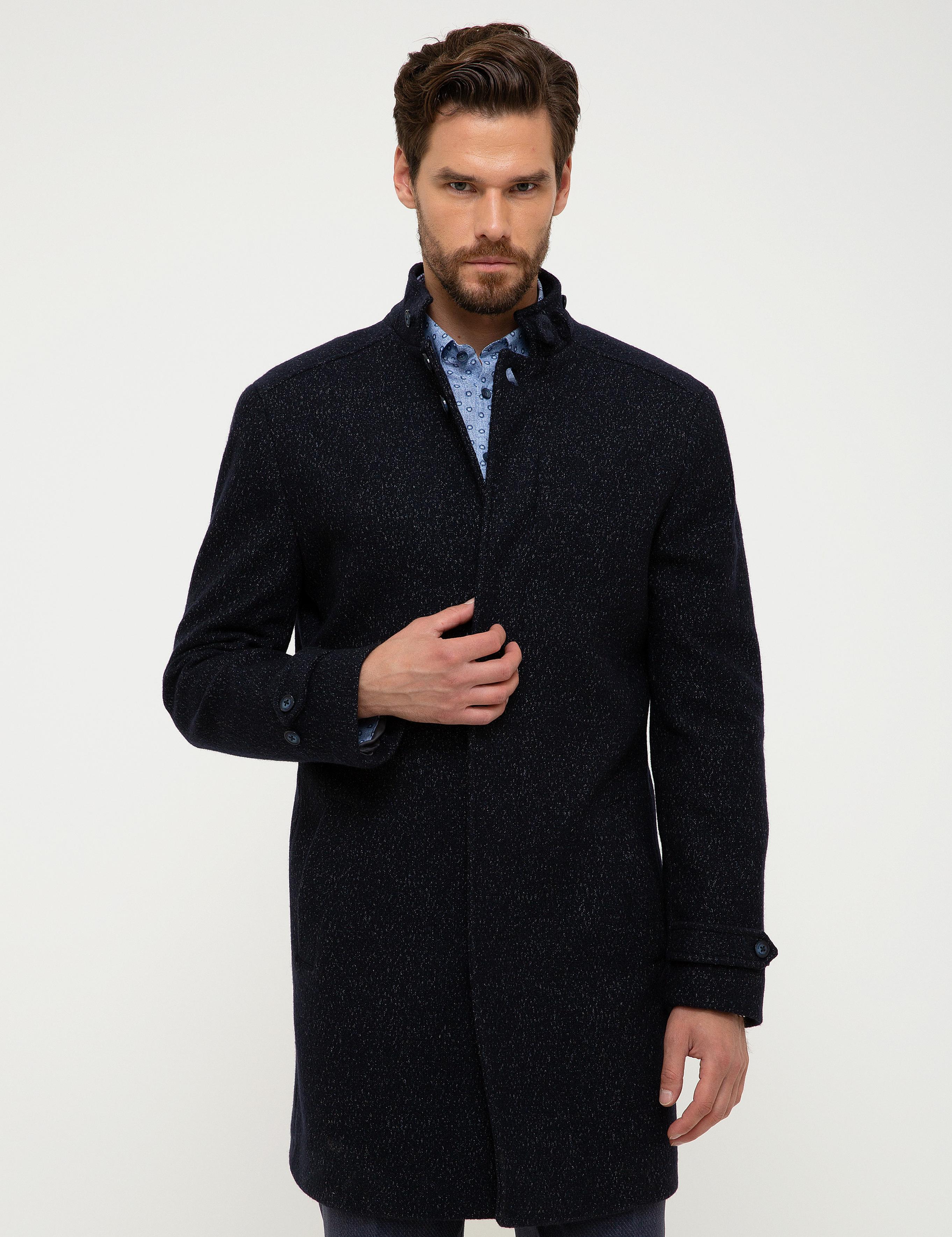 Lacivert Ex.Slim Fit Palto