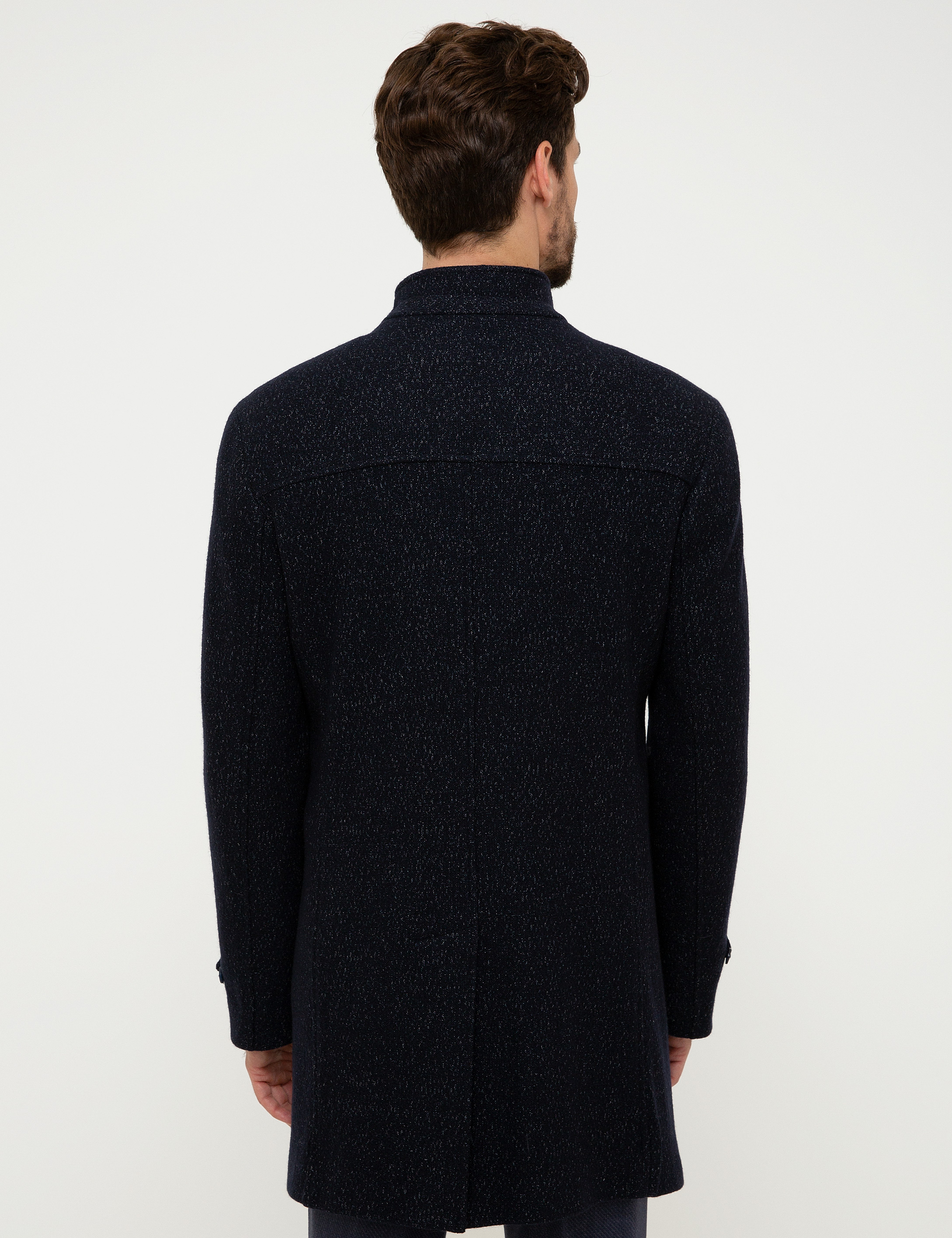 Lacivert Ex.Slim Fit Palto - Image 4