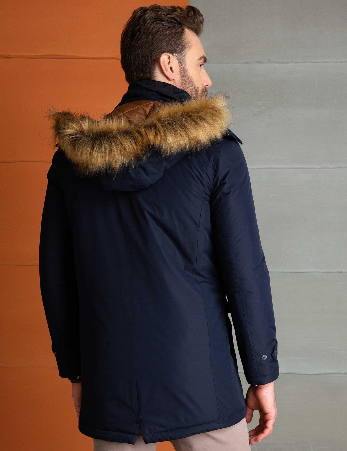 Açık Lacivert Standart Fit Kaban - 50194439021