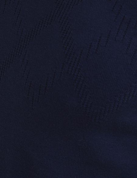 Lacivert Slim Fit V Yaka Triko Kazak - 50194465067