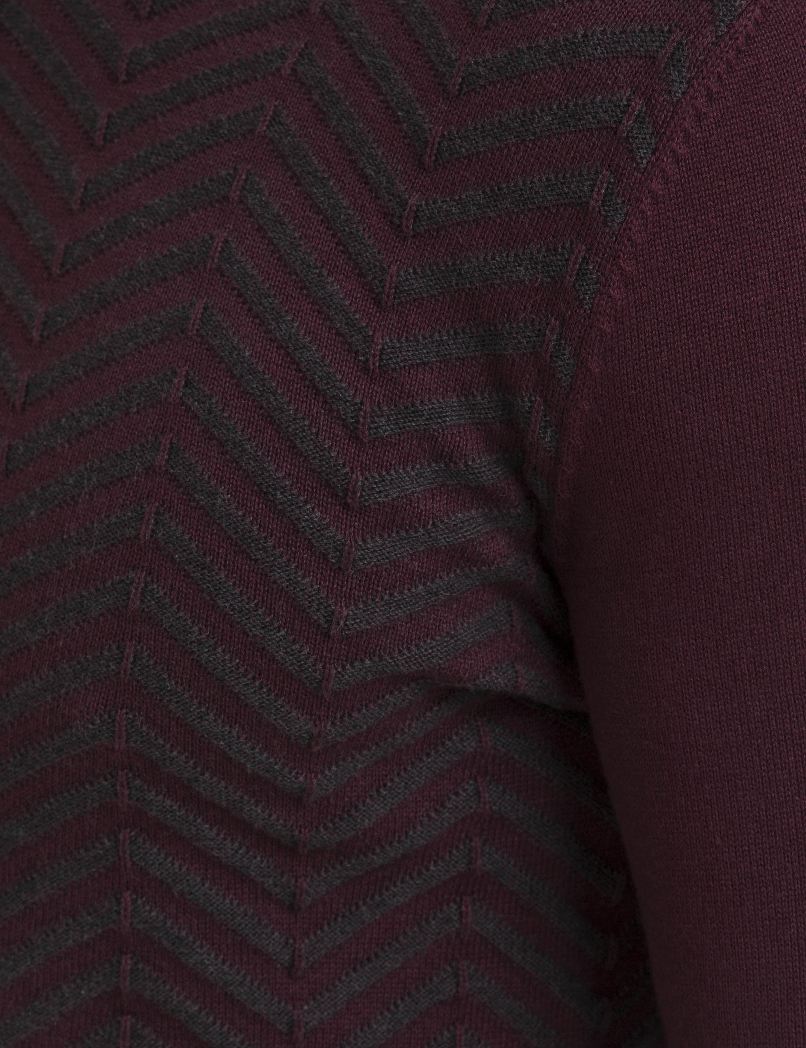 Bordo Slim Fit Triko Kazak