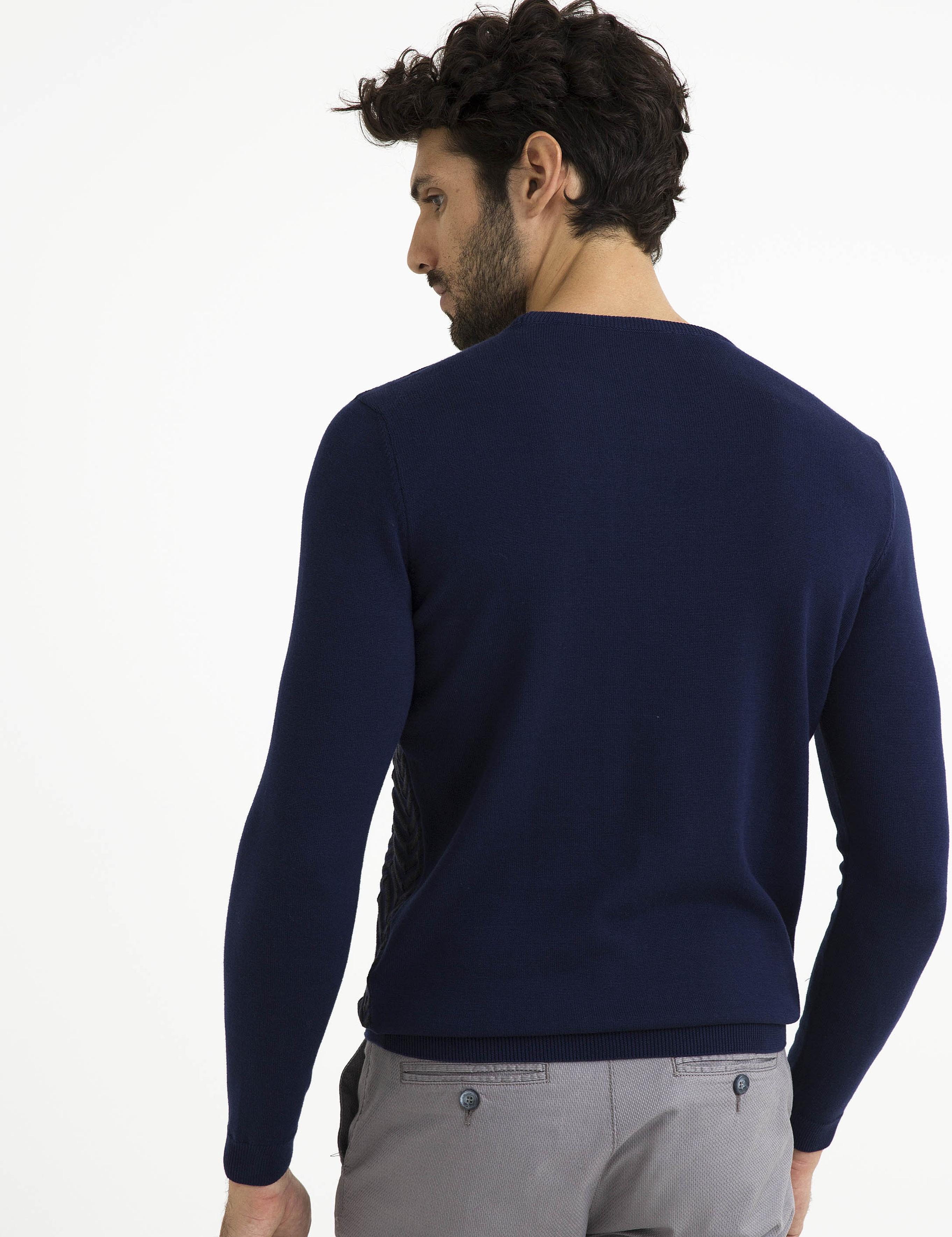 Lacivert Slim Fit Triko Kazak