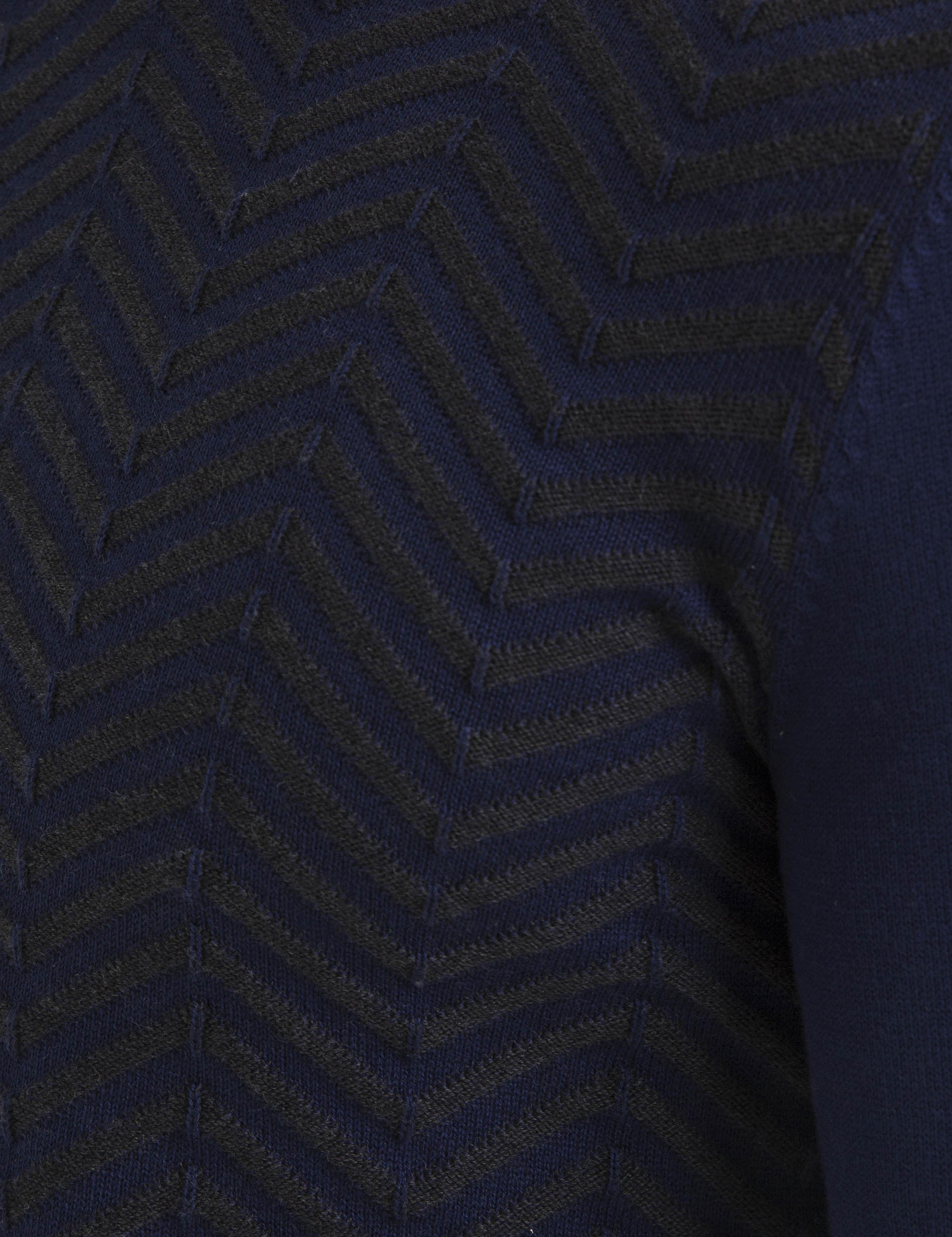 Lacivert Slim Fit Triko Kazak