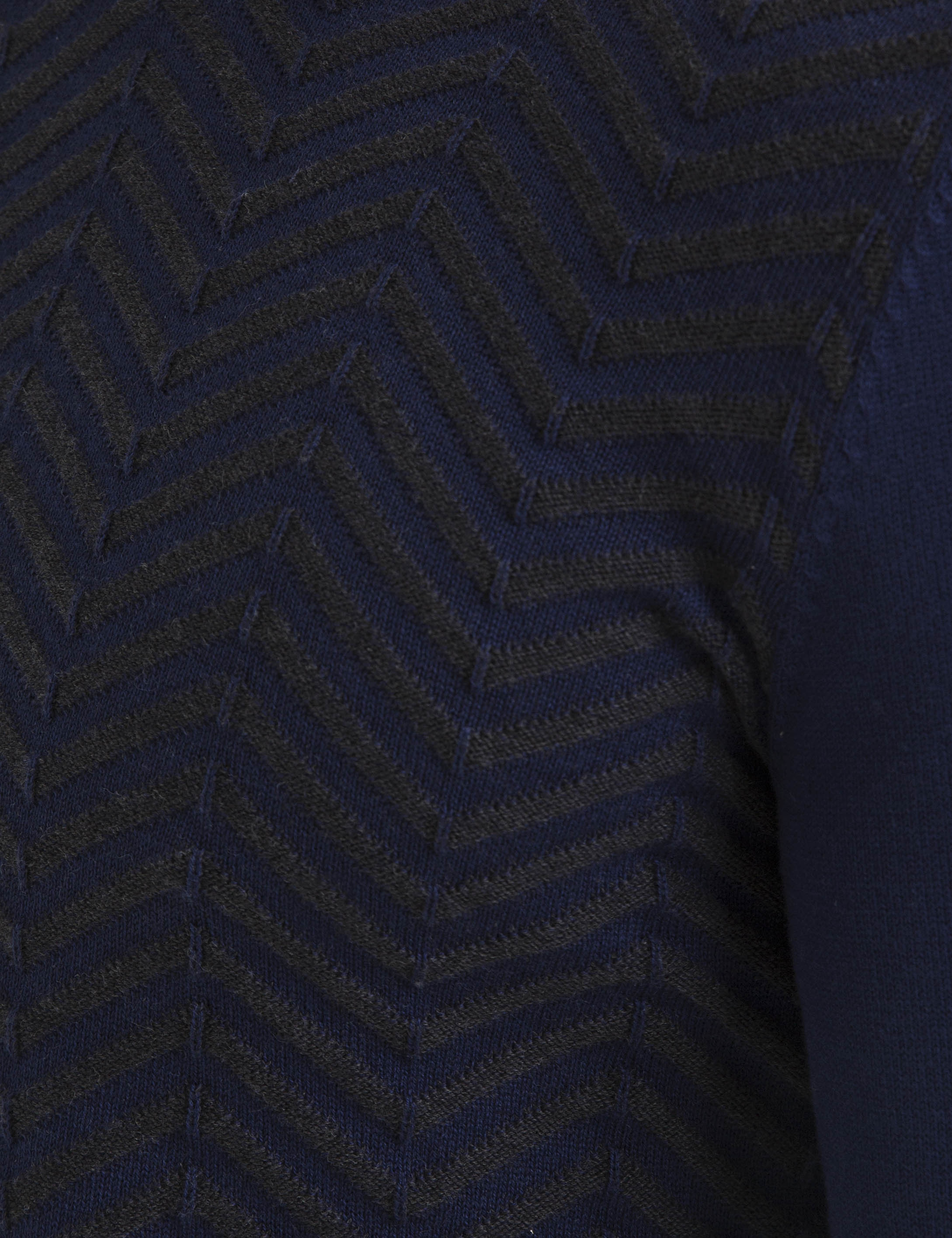Lacivert Slim Fit Triko Kazak - Image 3
