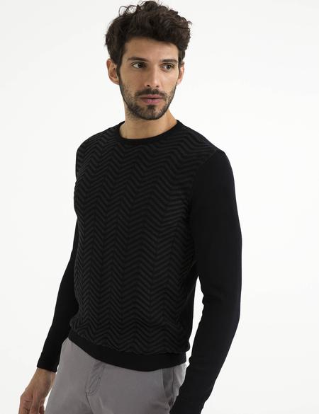 Siyah Slim Fit Kazak - 50194469063