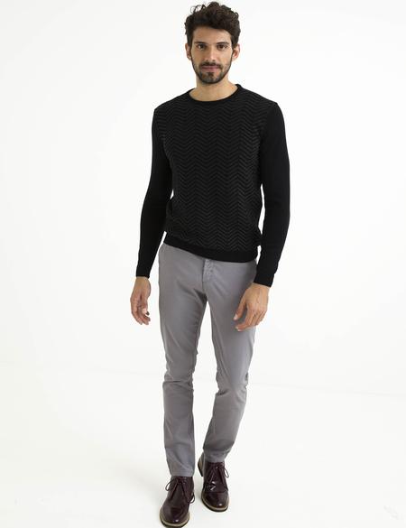 Siyah Slim Fit Kazak - 50194469063