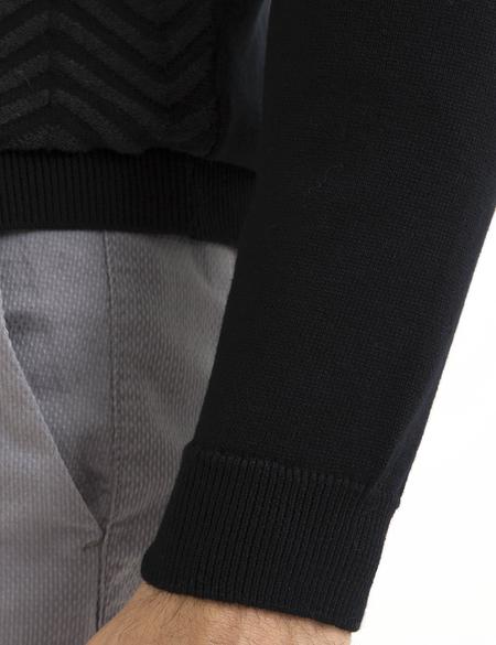 Siyah Slim Fit Kazak - 50194469063