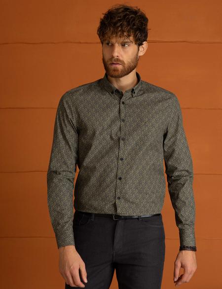 Haki Slim Fit Gömlek - 50194620001