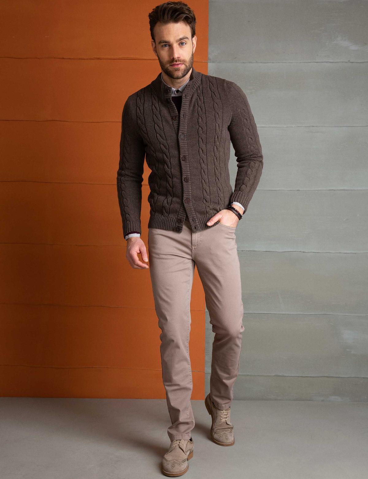 Vizon Slim Fit Triko Hırka - 50194748018