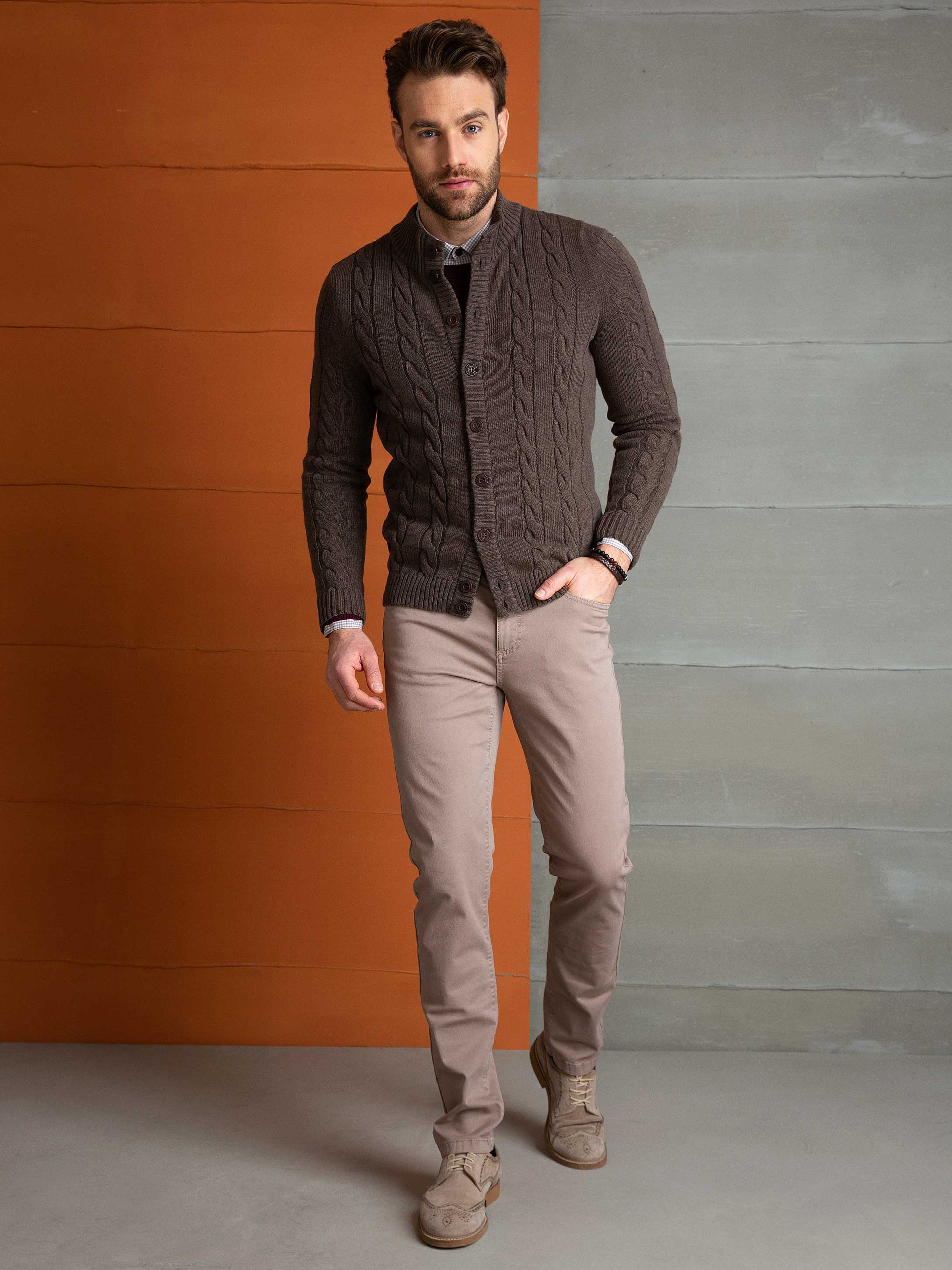 Vizon Slim Fit Triko Hırka - Image 4