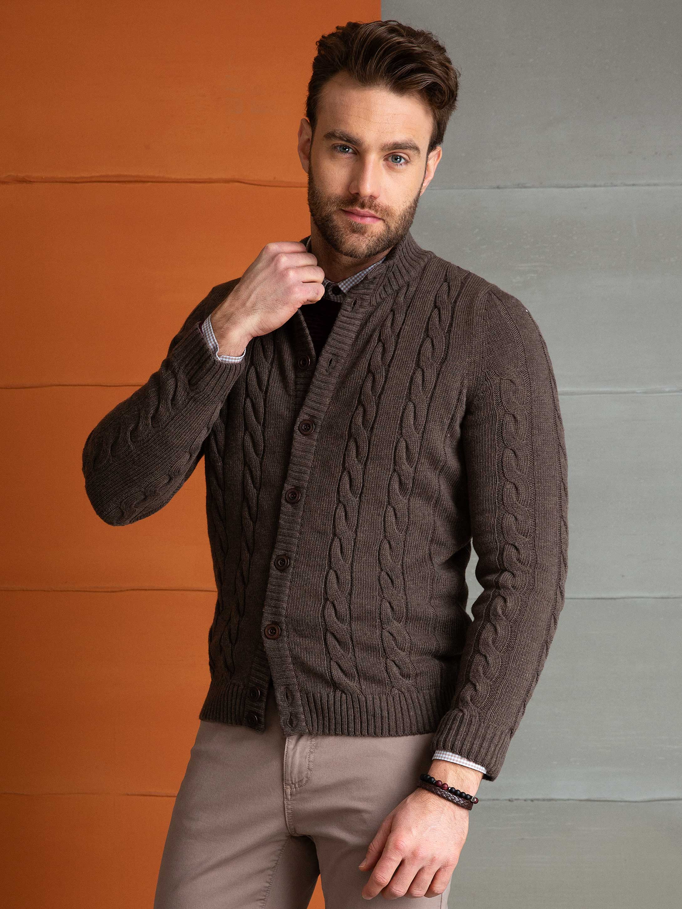 Vizon Slim Fit Triko Hırka