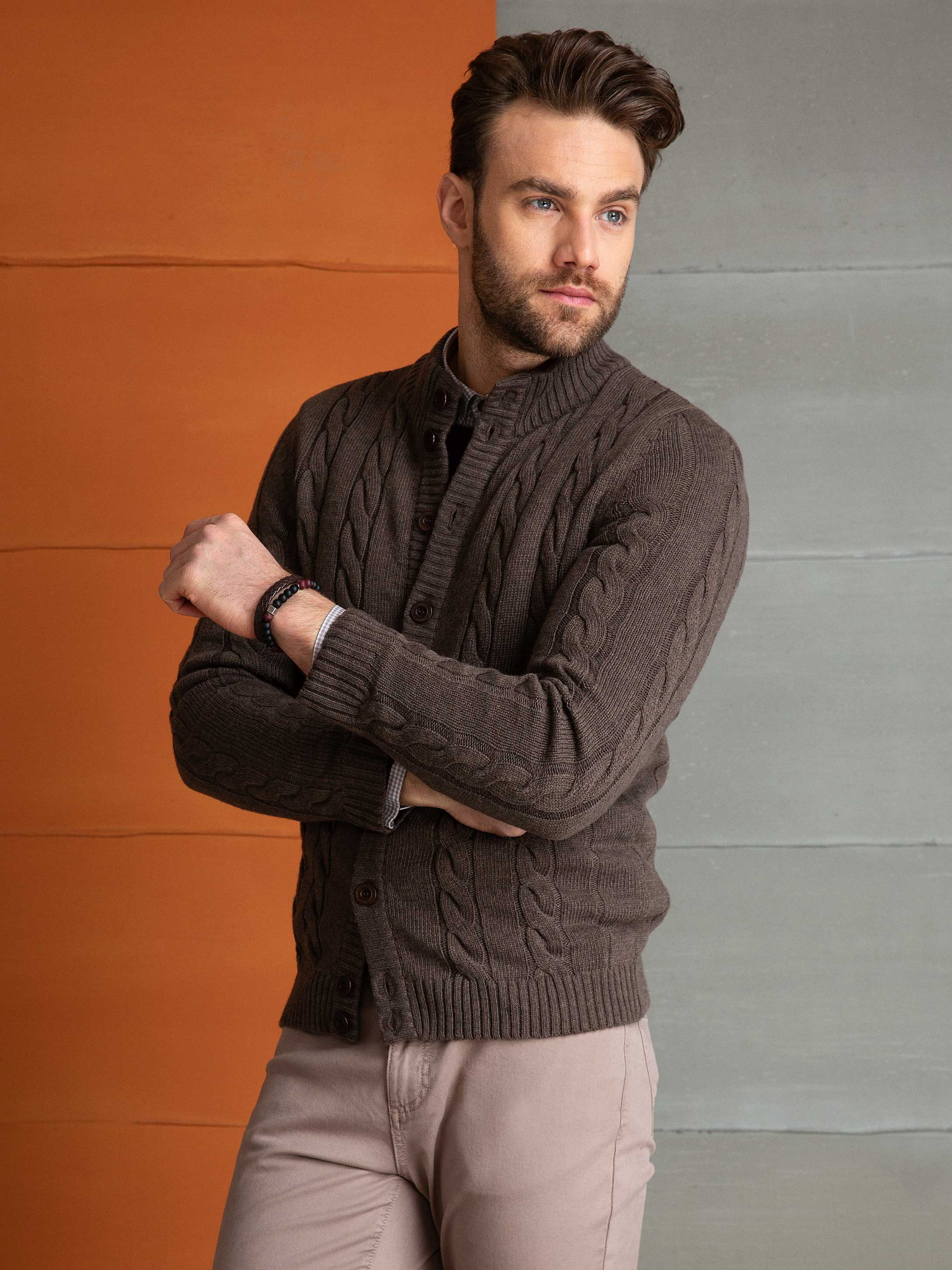 Vizon Slim Fit Triko Hırka - Image 2