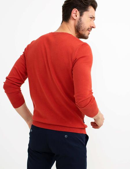 Kiremit Slim Fit Triko Kazak - 50194833031