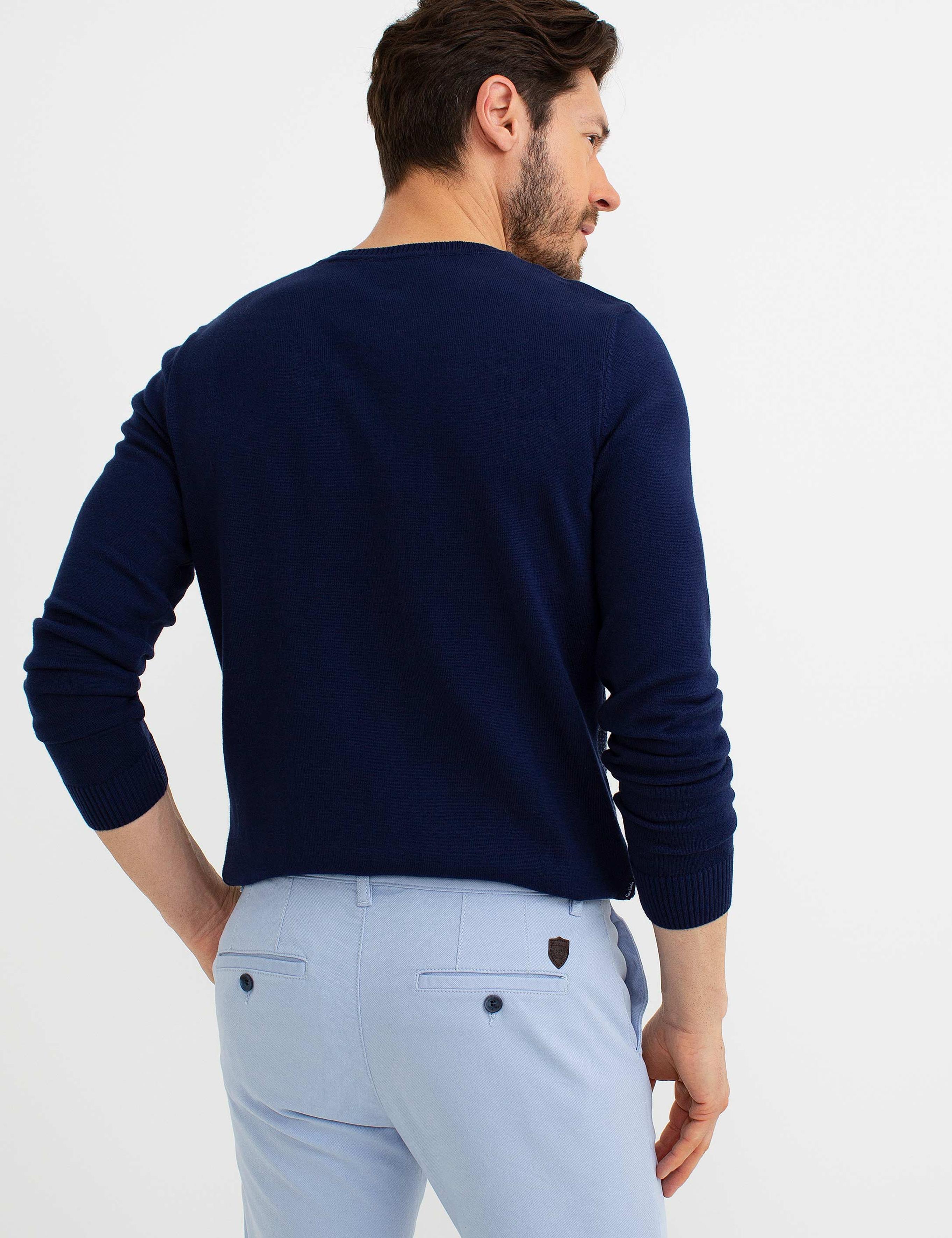 Lacivert Triko Kazak