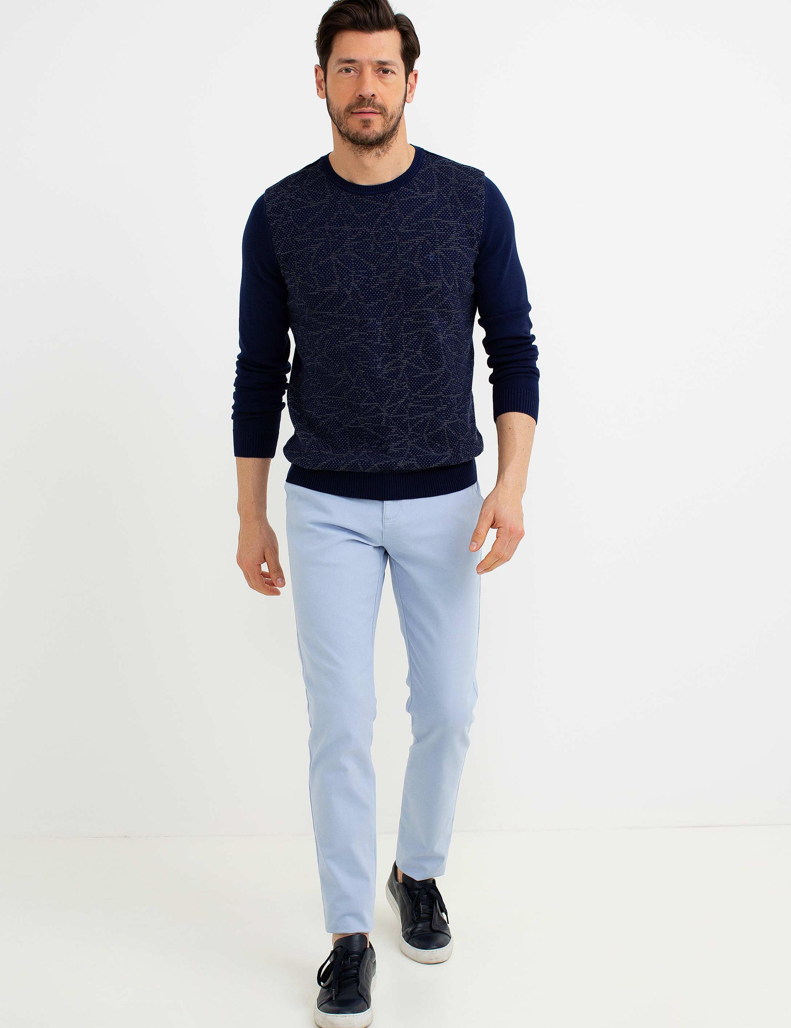 Lacivert Triko Kazak