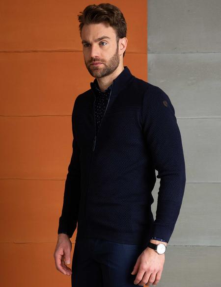 Lacivert Triko Hırka - 50194838033